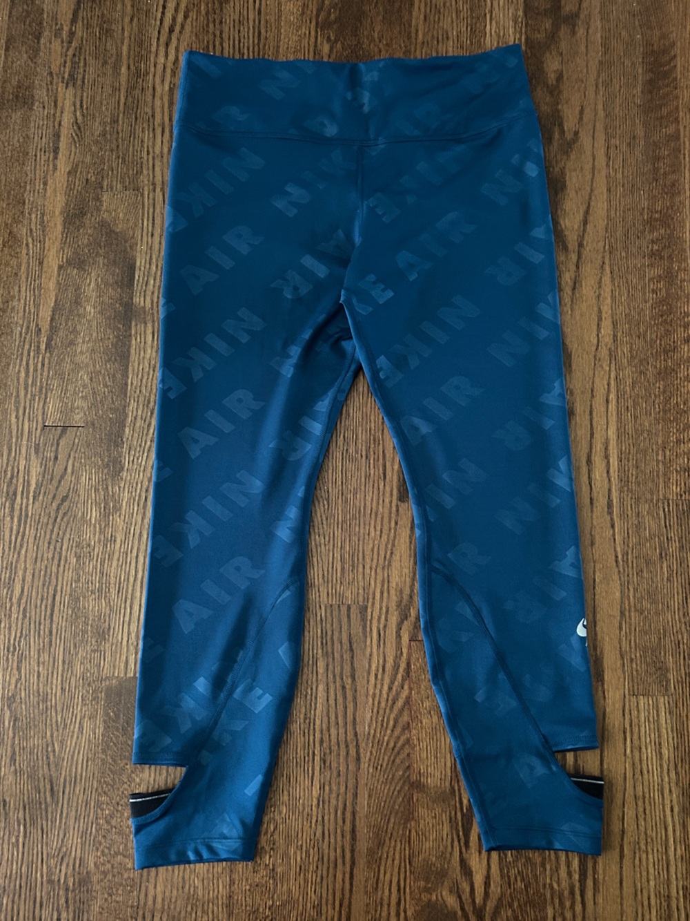 Nike Air Dri-FIT 7/8 High-Rise Running Leggings Blue XL